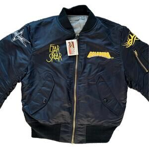 90s WCW/NWO Goldberg "Fear the Spear" Bomber Jacket NWT